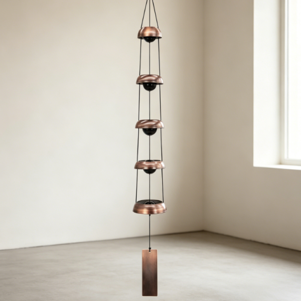 Copper Wind Chimes, Temple Wind Chimes, Feng Shui Wind Chimes, Suitable for Home, Patio, and Outdoor Decoration