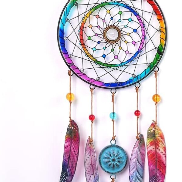 Metal arrow wind chime, sandblasted glass decorative wall decoration, souvenir gift, suitable for indoor and outdoor gift for mom, 21 7 inches
