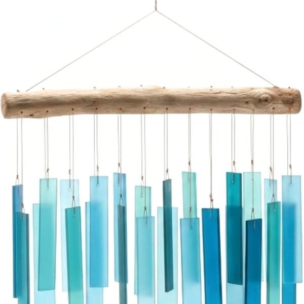 Outdoor glass wind chimes Handmade hanging wind chimes, beach decorations, poolside gifts, outdoor decorations, gifts for ladies, gifts for moms, birthday gifts for ladies