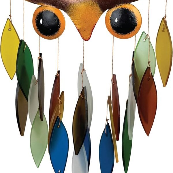 Spiked Owl Wind Chimes